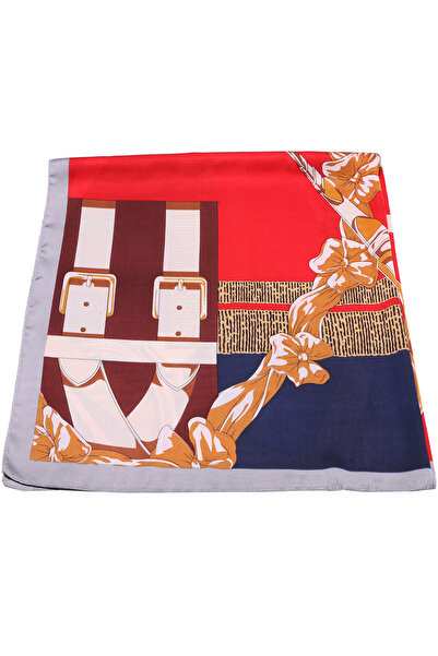 Joolar Esarfa dama, de plaja sau promenada, 90 x 90, imprimeu curele, SK07RD,...