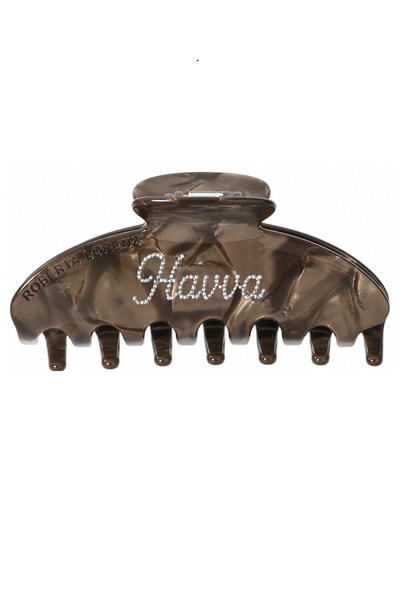 Personalized Crystal Stone Name Latch Buckle – Stylish Design with Strong Grip 10 Cm Size