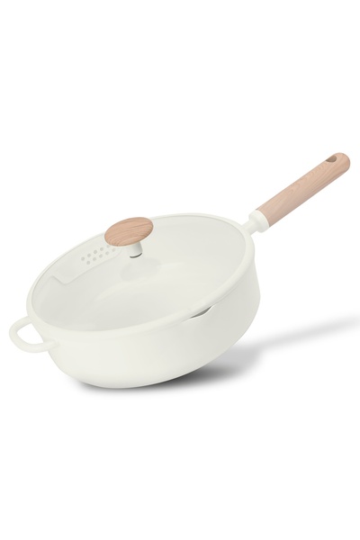 CAROTE 4.7 Litre Ceramic Nonstick Sauté Pan with Strainer Lid, PFAS-Free Heal...