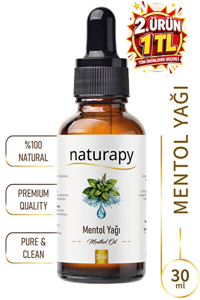 NATURAPY Menthol Oil 30 ml Intense Essential Oil Suitable for Aromatherapy Use