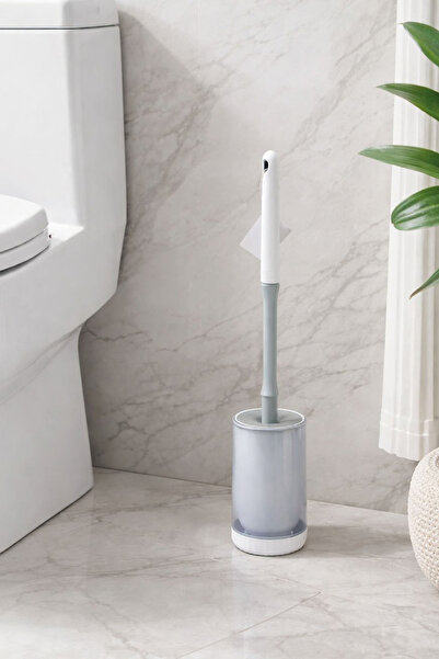 Vichy Modern Şeffaf Detaylı Tuvalet Fırçası ve Standı – Hijyenik, Minimal WC ...