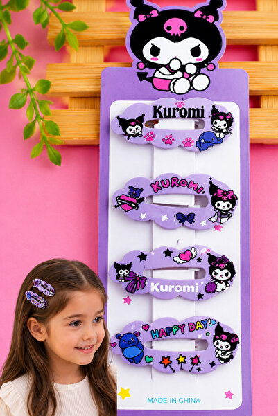 Nisankids Kuromi Snap Buckle 4 Pieces