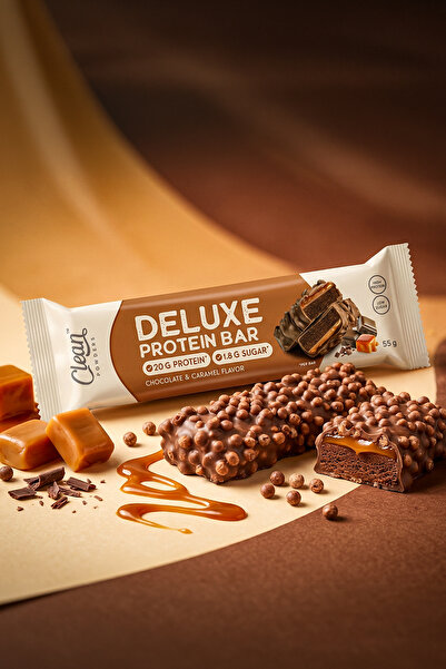 Clean Powders Deluxe Protein Bar %36 Protein 55 Gr 1 Adet - ÇİKOLATA-KARAMEL