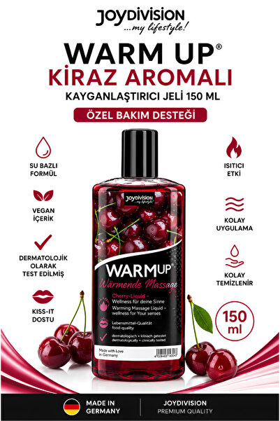 Joy Division Warmup Kiraz Aromalı Kayganlaştırıcı Jel 150 Ml