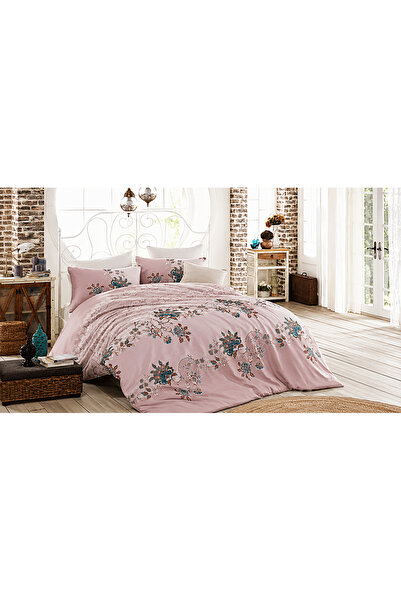 Fabeteks Azra Ranforce 100% Cotton Double Duvet Cover Set
