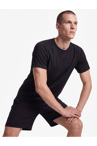 Koton Regular Fit Crew Neck Print Detailed Short Sleeve Sports T-Shirt