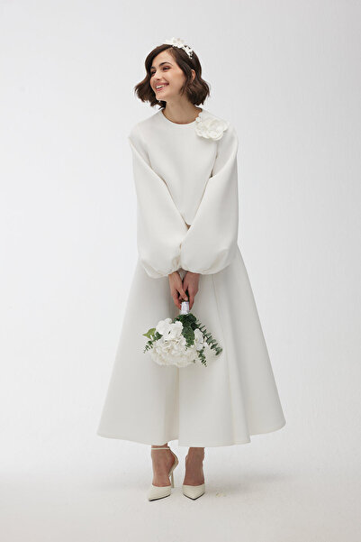 Manuka Piecewise Fluffy Skirt Ecru