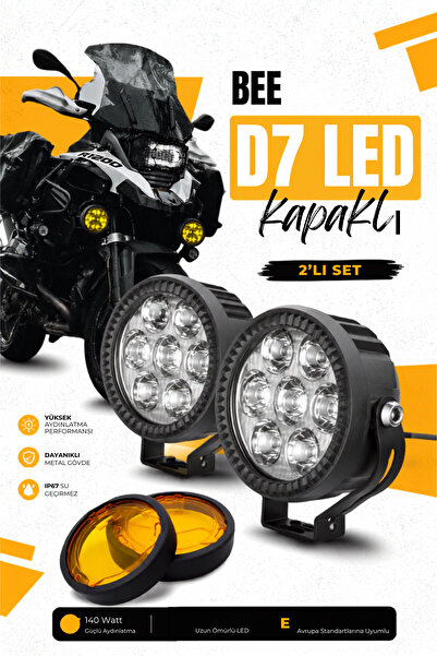 C9 E-Mark Onaylı Motosiklet Led Sis Farı Yüksek Metal Gövde D7 Led Gs Serisi ...