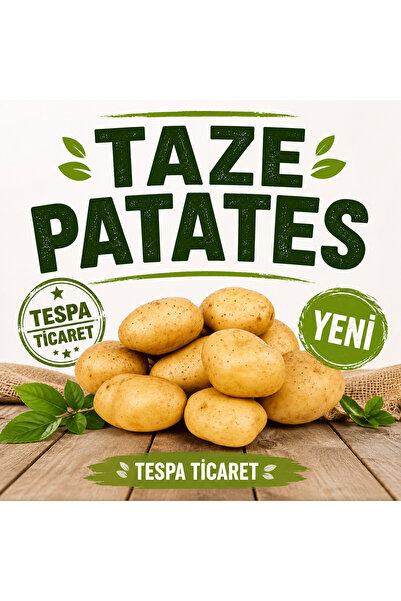 Organikiste TAZE Yemeklik Patates 10 Kg – Taze, Yerli Üretim, Doğal, Uzun Raf...