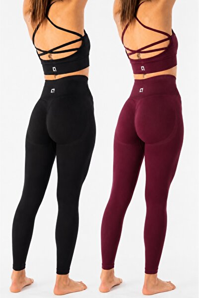 HARSFIT 2-Pack Briza Seamless Scrunch High Waist Sports Leggings