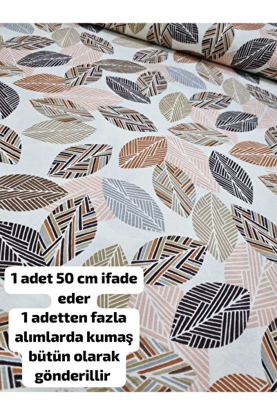 Home Duck Kumaş Su ve Leke itici özelliği vardır ( Kahverengi yapraklar 50 x ...