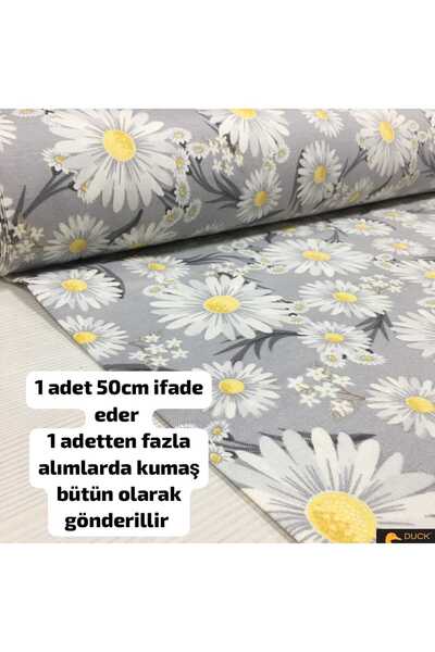 Home Duck kumaş leke ve su itici özelliği vardır ( Gri papatya 50 x 180 )
