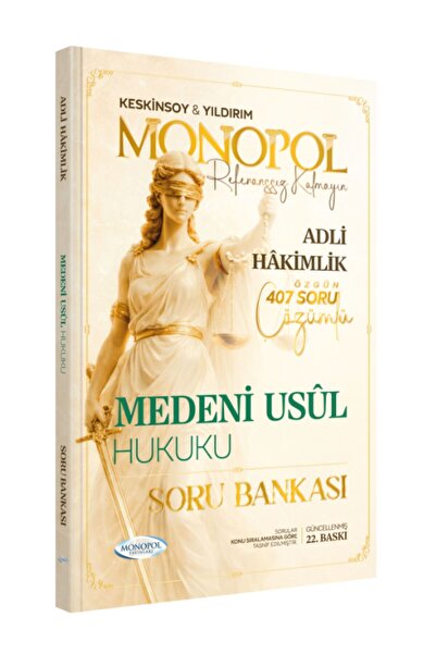 Monopol Yayınları Hakimlik Medeni Usul Hukuku Soru Bankası 22. Baskı