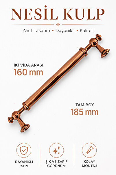Badem10 Generacija bronzane metalne ručke 160 mm - 16 cm za nameštaj, kuhinjs...