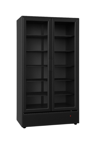 Marketcooler MC900 D2KL Dikey İki Kapılı Siyah Premium Şişe Soğutucu