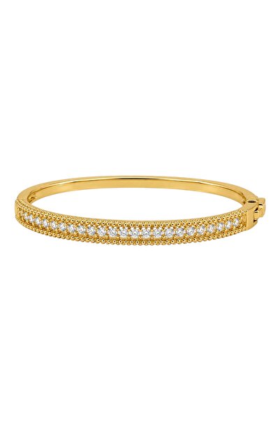 Store Diva Charm Gold Color Women's Stylish Stone Handcuffs