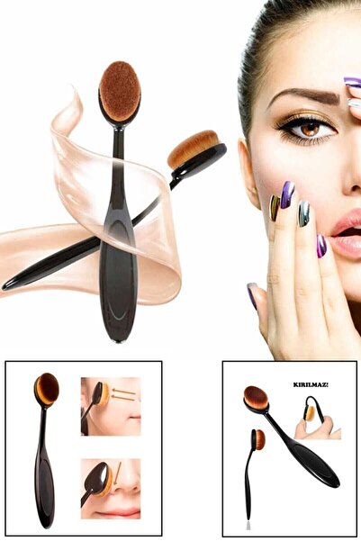 lasting beauty Fondöten Fırça Makyaj Profesyonel Yüz Oval Fırça