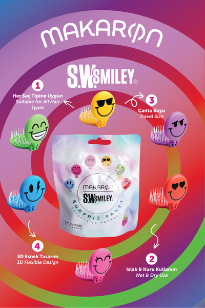 PROCO Beauty Makaron x SW. Smiley ®   Pachet surpriză Perie de păr