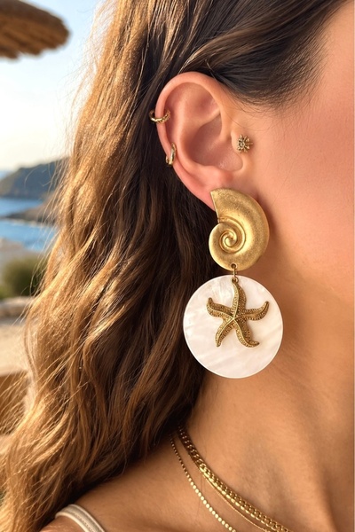 Okko Store Steel Marin Series Earrings