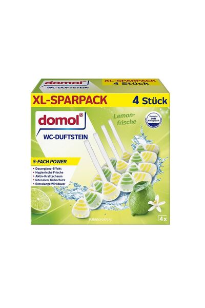 DOMOL WC KOKUSU BLOK 4X55GR LIMON POWER