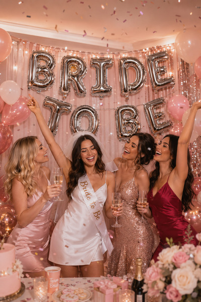 Parti dolabı Silver Bride To Be Letter Foil Balloon Set 9 Pieces Letter Silve...