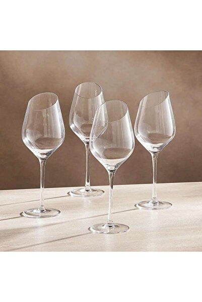 PAN HOME Eddi Slope Rim 4-piece Stemware Glass Set 330ml -clear