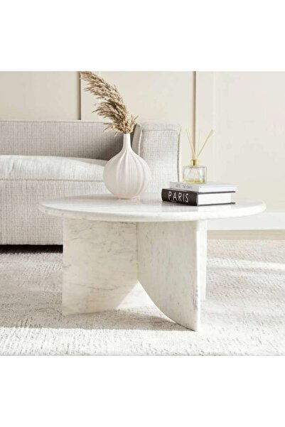 PAN HOME Tetris Coffee Table Marble - White