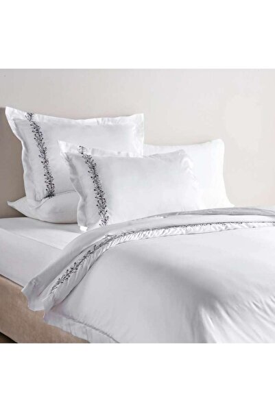 PAN HOME Olivia 3-piece Embroidered King Duvet Cover Set 230x220cm - Cream