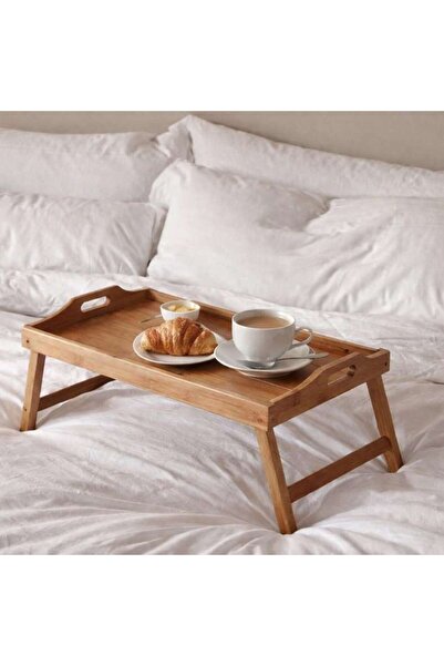 PAN HOME صينية تقديم الإفطار من ناتورا بامبو مع أرجل قابلة للطي 58x38x28 سم -...