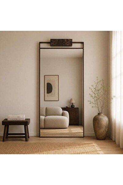 PAN HOME Margo Floor Mirror 100x205cm - Brown