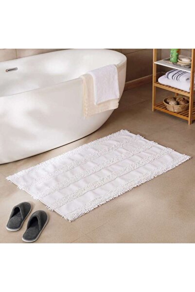 PAN HOME Havensoft Chenille Turkish Cotton Bathmat 60x90 Cm -white