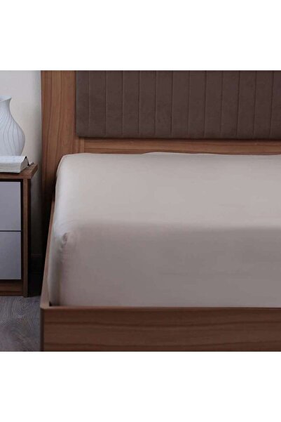 PAN HOME ملاءة سرير إنديلجنس مقاس 160x200+33 سم - كتان