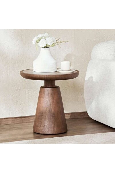 PAN HOME Salamis End Table Round - Brown