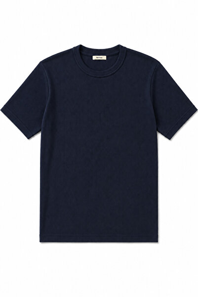 no7man Mistral Navy Blue Cotton Tshirt