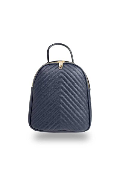 TORO NERO Rucsac de damă din piele naturală bleumarin Ruxi