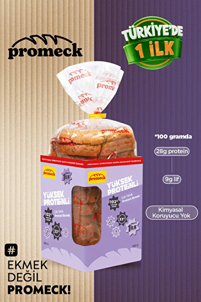 Promeck Yüksek Proteinli Çok Tahıllı Protost Ekmek 365 gr