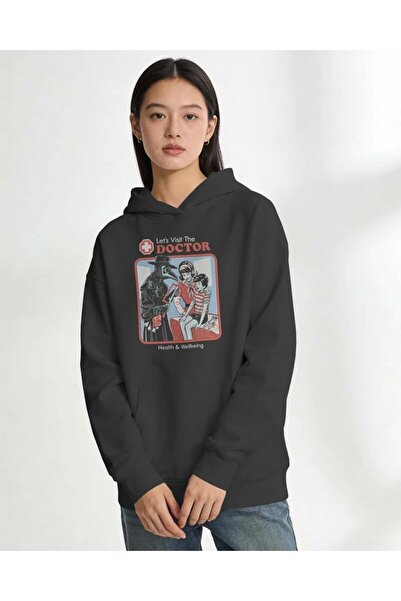 buzagi tasarım ürünleri Doctor Unisex Hooded Sweatshirt