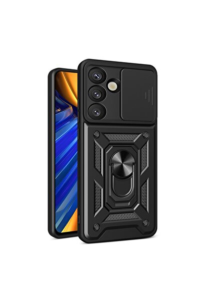 Techsuit Husă pentru Samsung Galaxy S25, Seria CamShield, albastru - negru