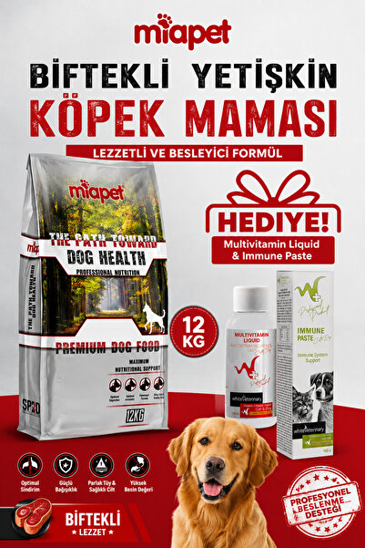 Miapet Biftekli Yetişkin Köpek Maması 12 kg