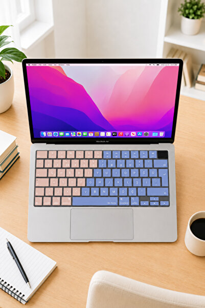 Mcstorey MacBook Kılıf Türkçe‑Q Klavye Koruyucu M5 M4 M3 M2 M1 Silikon Kapak ...