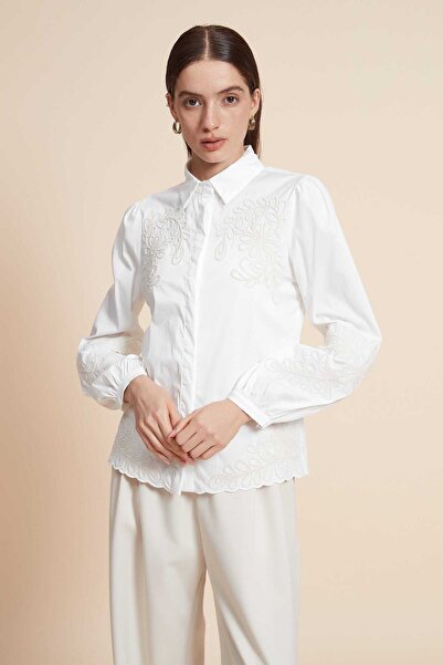 Yola Long Sleeve Printed Mid-Length Blouse