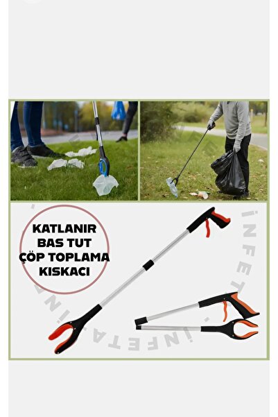 NİSİBİS HOME Çöp Toplama Aparatı Güçlü Mıknatıslı 360° Dönen Uzun Tutucu 79 C...