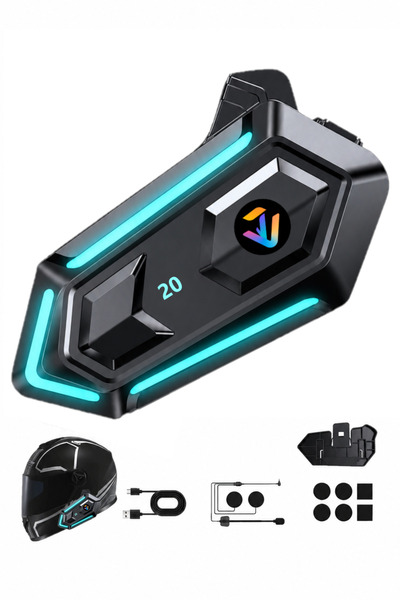 RUGGED Kask Bluetooth Uyumlu Kulaklık Y-20p Bluetooth Motosiklet Kulaklık 5.3...