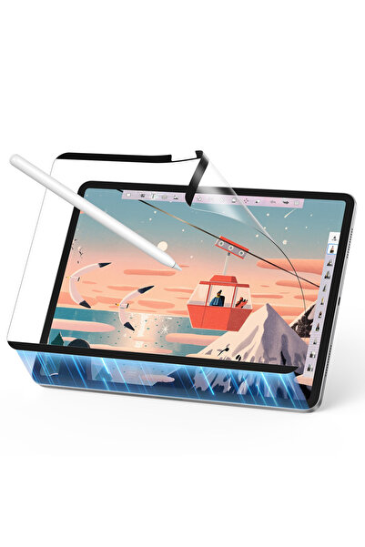 ESR Husă pentru iPad Air 11 (2024) - ESR Magnetică cu Textură Paper-Feel - Tr...