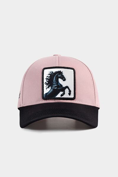 BlackBörk Six at Logo Black-Salmon Baseball Cap