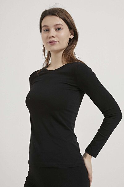 Arma Life ARMALIFE 1641 BİS YAKA UZUN KOL BASIC BODY للنساء