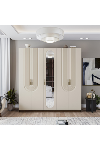 Velmo‏‎ Aspen 5 Kapaklı Gardırop (Aytaşı)