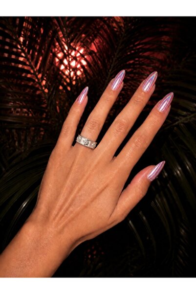 LUMİERE JEWELRY Fleur Çiçek Detay Çelik Yüzük