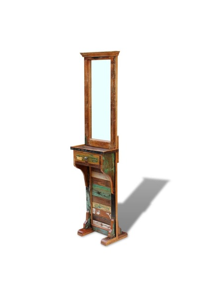 Concept Oglindă pentru hol, 47 x 23 x 180 cm, lemn reciclat solid