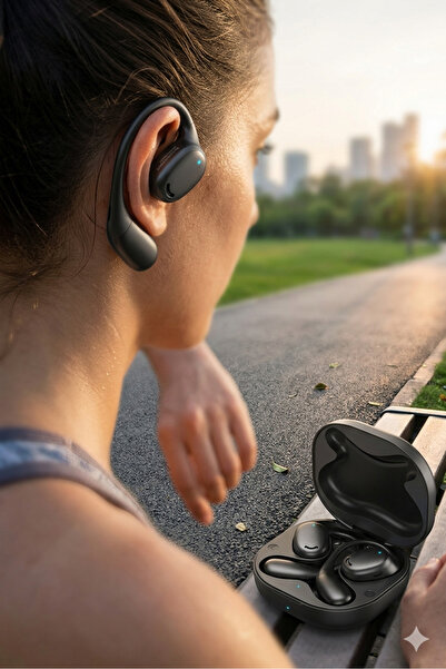 AOLON Open Fit True Wireless Bluetooth Earbuds with Microphone – Open-Ear Des...